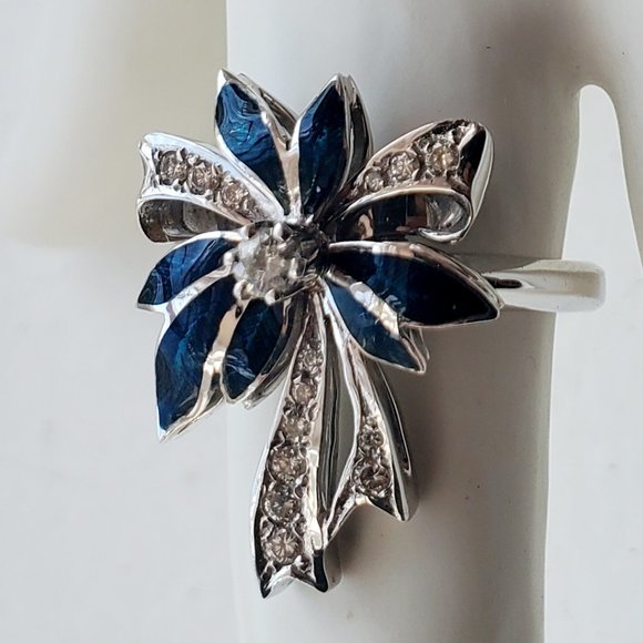 Made new beautiful 18K white Gold Diamond  Ring - Picture 6 of 12